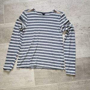 J. Crew Striped Boatneck Tee